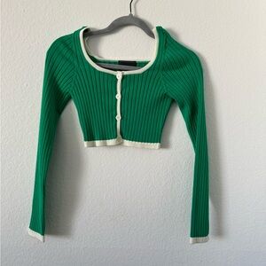 Longchamp cropped ribbed top size 0 never worn